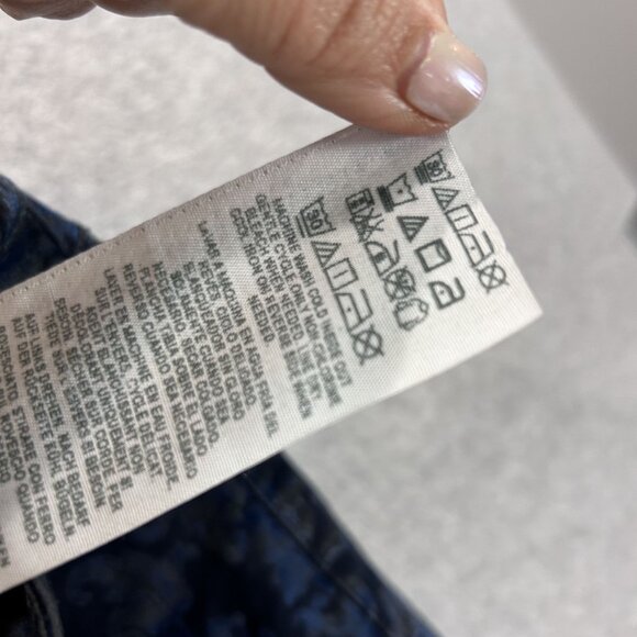 Guess Kate Skinny Blue Damask Print Jeans Size 28 Avant Garde Floral Boho - Picture 13 of 15